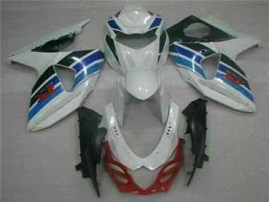 2009-2016 Weiß Suzuki GSXR 1000 Motorrad Verkleidung