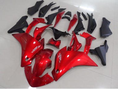 2011-2013 Rot Matt Schwarz Honda CBR250RR Motorrad Verkleidung