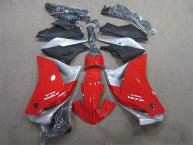2011-2013 Rot Silber Schwarz Honda CBR125R Motorrad Verkleidung