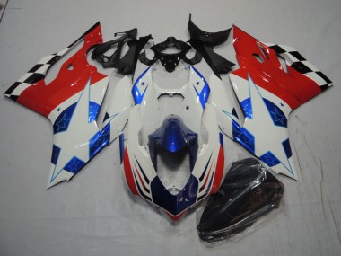 2011-2014 Weiß Blau Rot Ducati 1199 Motorrad Verkleidung