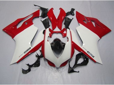 2011-2014 Weiß Rot Ducati 1199 Motorrad Vollverkleidung