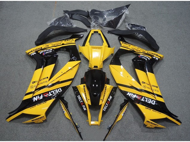 2011-2015 Gelb Schwarz Delt Fin Kawasaki ZX10R Motorrad Verkleidung 2011-2015 Gelb Schwarz Delt Fin Kawasaki ZX10R Motorrad Verkleidung