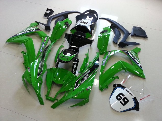2011-2015 Grün Kawasaki ZX10R Motorrad Verkleidung