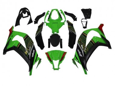 2011-2015 Grün Schwarz Kawasaki ZX10R Motorrad Verkleidung