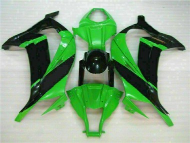 2011-2015 Grün Schwarz Kawasaki ZX10R Motorrad Verkleidung & Plastik