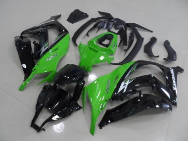 2011-2015 Grün und Schwarz Kawasaki ZX10R Motorrad Verkleidung