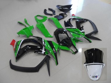 2011-2015 Grün und Schwarz Kawasaki ZX10R Motorrad Verkleidungen