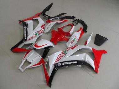 2011-2015 Rot Weiß Rapid Kawasaki ZX10R Motorrad Verkleidung