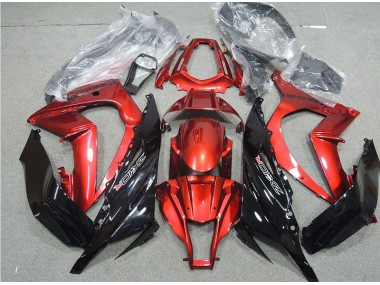 2011-2015 Schwarz Rot Kawasaki ZX10R Motorrad Verkleidung