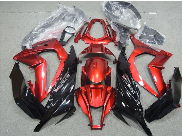 2011-2015 Schwarz Rot Kawasaki ZX10R Motorrad Verkleidung 2011-2015 Schwarz Rot Kawasaki ZX10R Motorrad Verkleidung