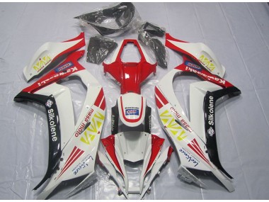 2011-2015 Weiß Rot Silkolene Kawasaki ZX10R Motorrad Verkleidung