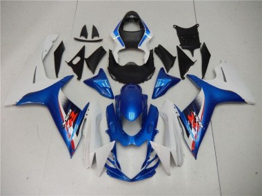 2011-2021 Blau Weiß Suzuki GSXR 600/750 Motorrad Vollverkleidung