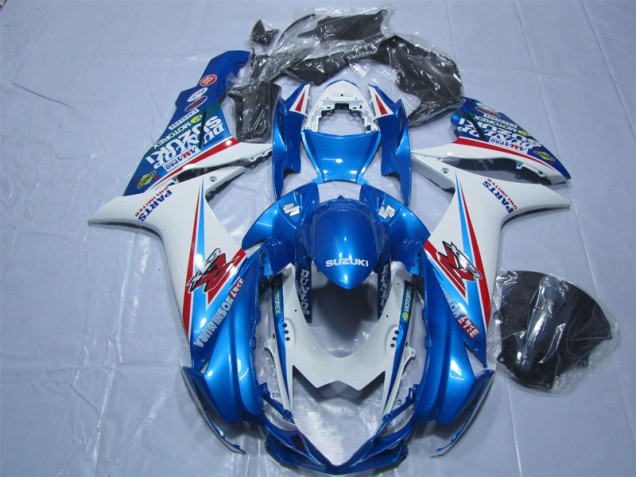 2011-2021 Blau Weiß Suzuki GSXR 600 Motorrad Verkleidung 2011-2021 Blau Weiß Suzuki GSXR 600 Motorrad Verkleidung