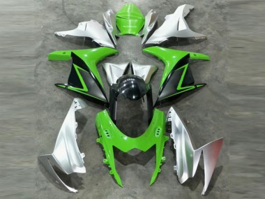 2011-2021 Grün Silber Suzuki GSXR 600/750 Motorrad Verkleidungen