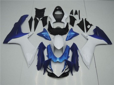 2011-2021 Weiß Blau Suzuki GSXR 600/750 Motorrad Verkleidung