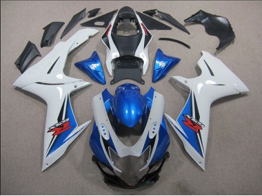 2011-2021 Weiß Blau Suzuki GSXR 600 Motorrad Verkleidung