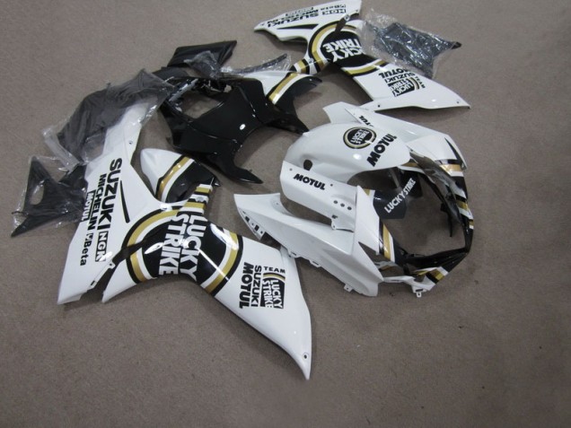 2011-2021 Weiß Lucky Strike Schwarz Motul Suzuki GSXR 750 Motorrad Verkleidung 2011-2021 Weiß Lucky Strike Schwarz Motul Suzuki GSXR 750 Motorrad Verkleidung