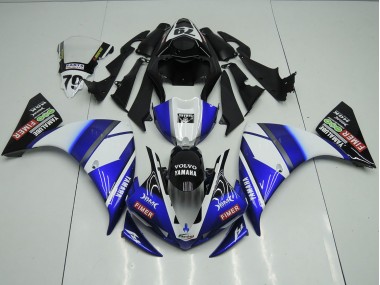 2012-2014 Blau Schwarz Sterilgarda Yamaha YZF R1 Motorrad Verkleidung