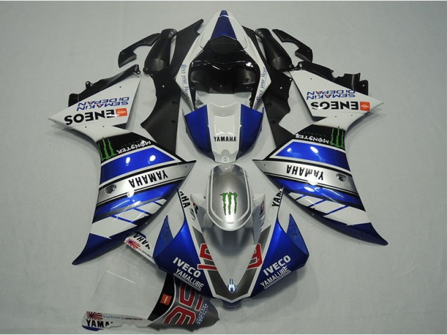 2012-2014 Blau Weiß IVECO Yamaha YZF R1 Motorrad Verkleidung 2012-2014 Blau Weiß IVECO Yamaha YZF R1 Motorrad Verkleidung