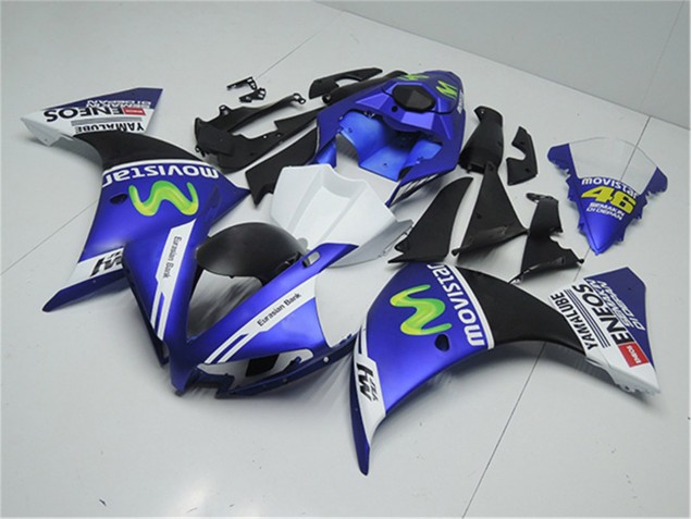 2012-2014 Blau Weiß Schwarz Yamaha YZF R1 Motorrad Verkleidung 2012-2014 Blau Weiß Schwarz Yamaha YZF R1 Motorrad Verkleidung