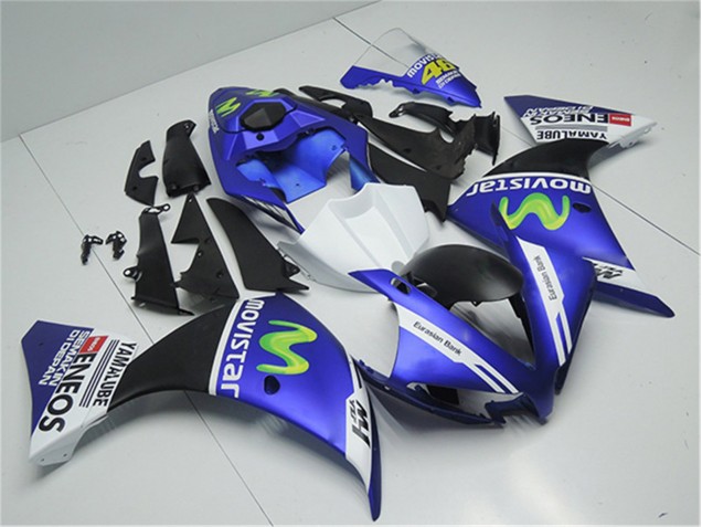 2012-2014 Blau Weiß Schwarz Yamaha YZF R1 Motorrad Verkleidung 2012-2014 Blau Weiß Schwarz Yamaha YZF R1 Motorrad Verkleidung