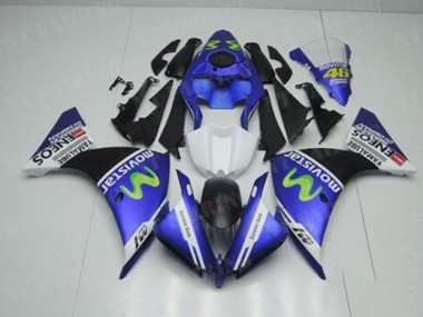 2012-2014 Blau Weiß Schwarz Yamaha YZF R1 Motorrad Verkleidung