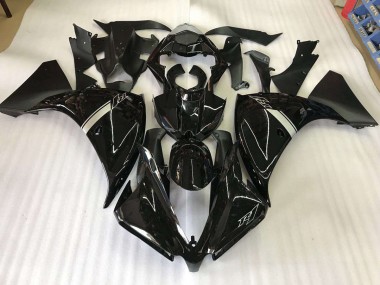 2012-2014 Glänzend Schwarz Yamaha YZF R1 Motorrad Verkleidung