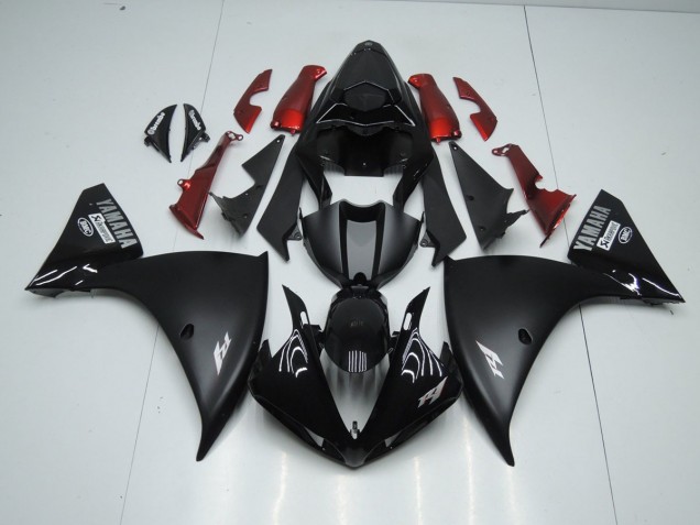 2012-2014 Matt Schwarz Yamaha YZF R1 Motorrad Verkleidungen 2012-2014 Matt Schwarz Yamaha YZF R1 Motorrad Verkleidungen