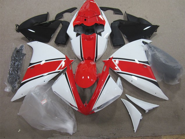 2012-2014 Rot Weiß Yamaha YZF R1 Motorrad Verkleidung 2012-2014 Rot Weiß Yamaha YZF R1 Motorrad Verkleidung