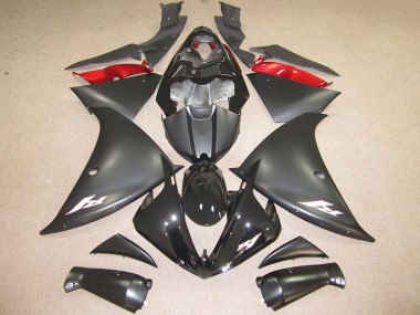 2012-2014 Schwarz Weiß Aufkleber Yamaha YZF R1 Motorrad Verkleidung