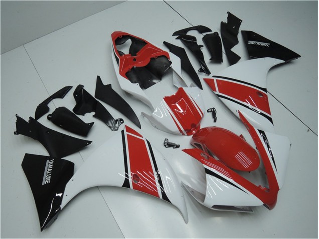 2012-2014 Weiß Rot Schwarz Yamaha YZF R1 Motorrad Verkleidung 2012-2014 Weiß Rot Schwarz Yamaha YZF R1 Motorrad Verkleidung