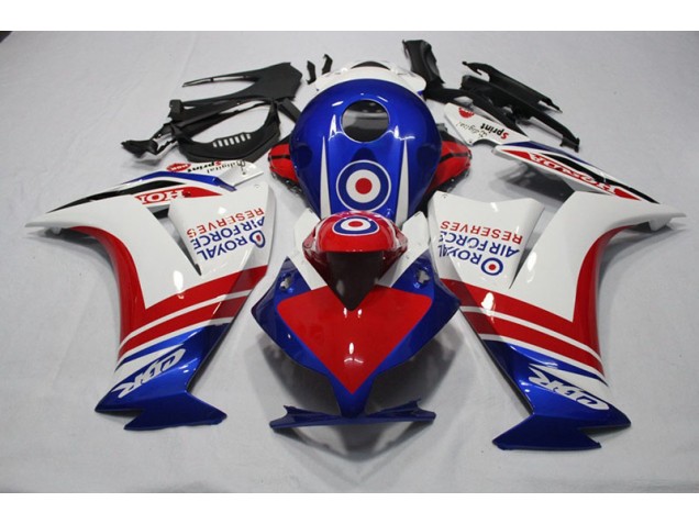 2012-2016 Blau Rot Royal Air Force Reserves Honda CBR1000RR Motorrad Verkleidung 2012-2016 Blau Rot Royal Air Force Reserves Honda CBR1000RR Motorrad Verkleidung