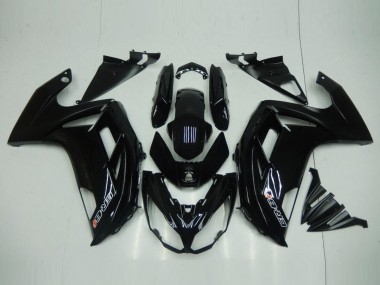 2012-2016 Glänzend Schwarz Kawasaki EX650 Motorrad Verkleidung
