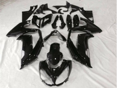 2012-2016 Glänzend Schwarz Kawasaki EX650 Motorrad Verkleidungen
