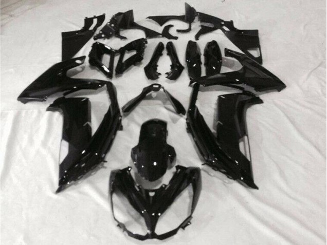 2012-2016 Glänzend Schwarz Kawasaki EX650 Motorrad Verkleidungen 2012-2016 Glänzend Schwarz Kawasaki EX650 Motorrad Verkleidungen