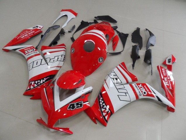 2012-2016 Rot Liverpool 45 Honda CBR1000RR Motorrad Verkleidung 2012-2016 Rot Liverpool 45 Honda CBR1000RR Motorrad Verkleidung