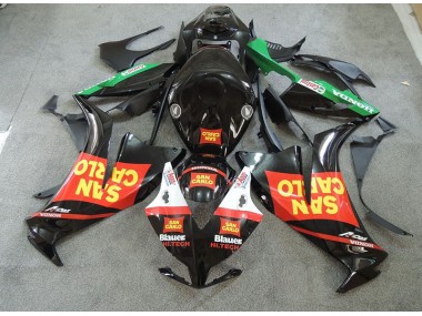 2012-2016 Schwarz Rot Gelb San Carlo Honda CBR1000RR Motorrad Verkleidung