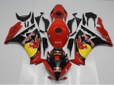 2012-2016 Schwarzer Rot Bull Honda CBR1000RR Motorrad Verkleidung