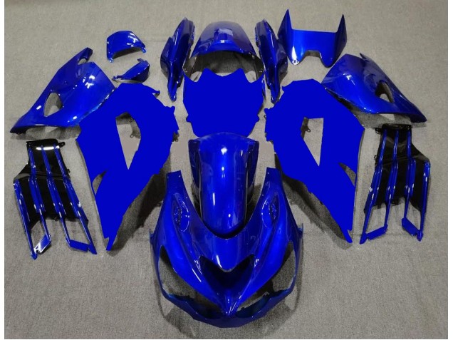 2012-2021 Blau Schwarz Kawasaki ZX14R ZZR1400 Motorrad Verkleidung 2012-2021 Blau Schwarz Kawasaki ZX14R ZZR1400 Motorrad Verkleidung