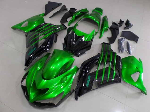 2012-2021 CUndy Grün und Schwarz Kawasaki ZX14R ZZR1400 Motorrad Verkleidung 2012-2021 CUndy Grün und Schwarz Kawasaki ZX14R ZZR1400 Motorrad Verkleidung