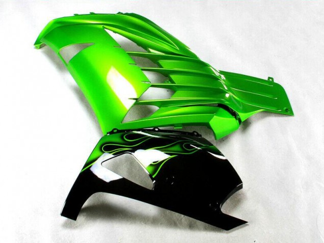 2012-2021 Grün Schwarz Kawasaki ZX14R ZZR1400 Motorrad Verkleidung 2012-2021 Grün Schwarz Kawasaki ZX14R ZZR1400 Motorrad Verkleidung