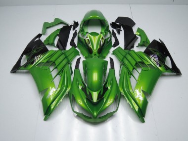 2012-2021 Grüne Flamme Kawasaki ZX14R ZZR1400 Motorrad Verkleidung
