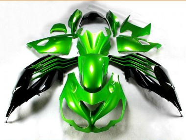 2012-2021 Schwarz Grün Kawasaki ZX14R ZZR1400 Motorrad Verkleidungen