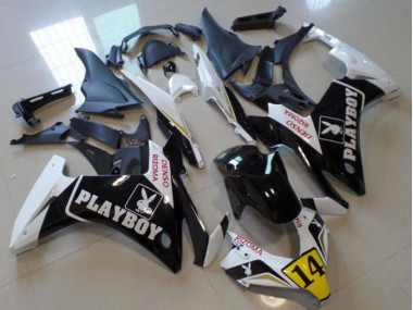 2013-2015 Schwarz Playboy 14 Honda CBR500RR Motorrad Verkleidung