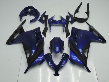 2013-2016 Blau Schwarz Kawasaki ZX300R Motorrad Verkleidung