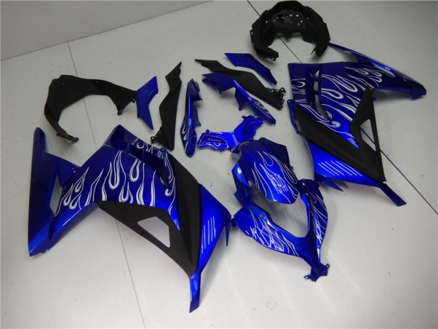 2013-2016 Blau Weiß Schwarz Kawasaki EX300 Motorrad Verkleidung 2013-2016 Blau Weiß Schwarz Kawasaki EX300 Motorrad Verkleidung