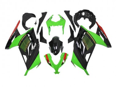 2013-2016 Grün Schwarz Kawasaki EX300 Motorrad Verkleidung