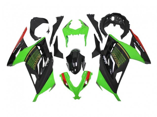 2013-2016 Grün Schwarz Kawasaki EX300 Motorrad Verkleidung 2013-2016 Grün Schwarz Kawasaki EX300 Motorrad Verkleidung