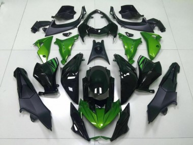 2013-2016 Grün Schwarz Kawasaki Z800 Motorrad Verkleidung