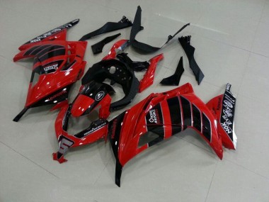 2013-2016 Rot Schwarz Airfore Kawasaki ZX300R Motorrad Verkleidung